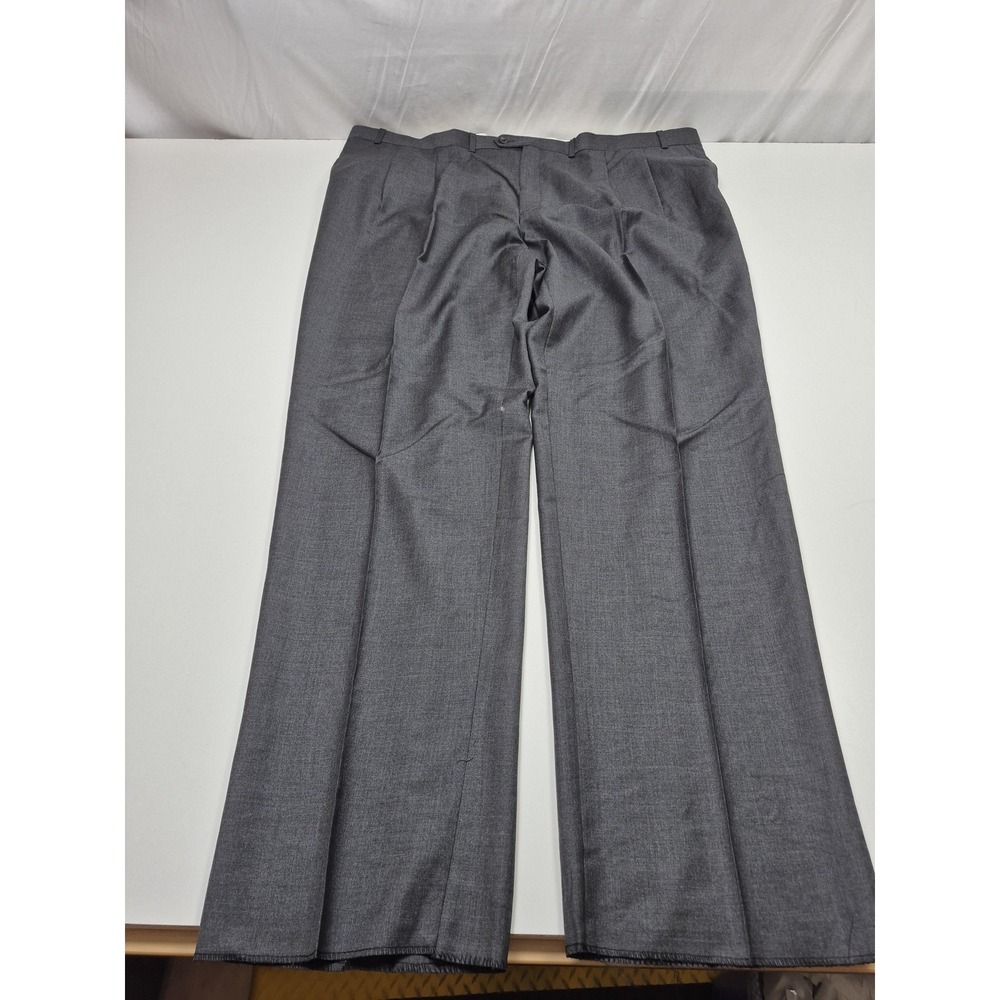 VTG Lauren Ralph Lauren Suit Mens 54 Gray Super 120s Wool Cashmere 2 Piece 50x36 - Picture 13 of 16